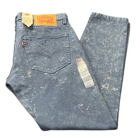 Closing Sale - NWT - Levi's 512 Denim Jeans w/ Special Acid Wash - Picture 7 of 11